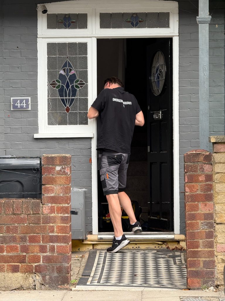 Unique Locksmiths engineer arriving on a call in Essex